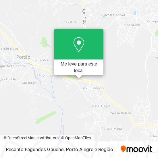 Recanto Fagundes Gaucho mapa