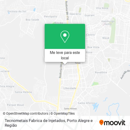 Tecnometais Fabrica de Injetados mapa