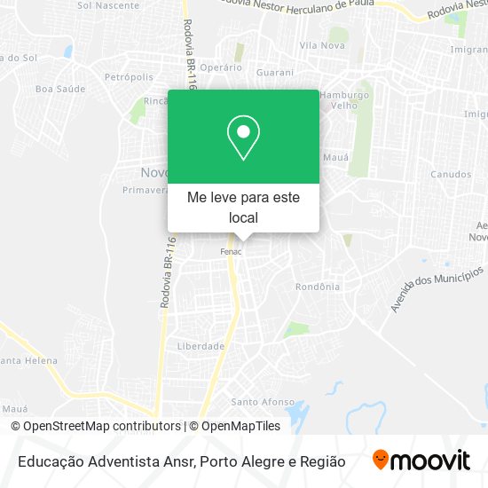 Educação Adventista Ansr mapa