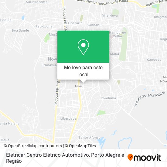 Eletricar Centro Elétrico Automotivo mapa