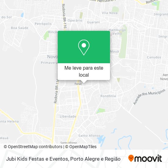 Jubi Kids Festas e Eventos mapa