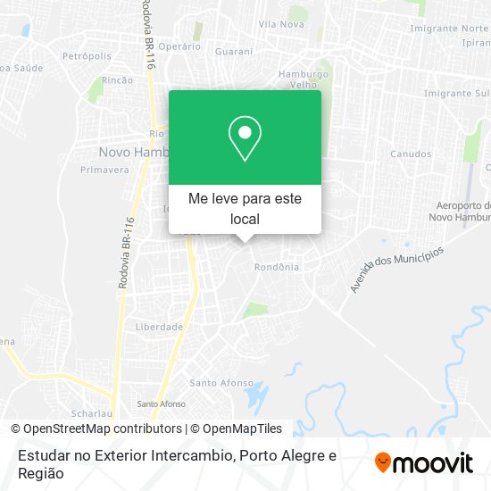 Estudar no Exterior Intercambio mapa