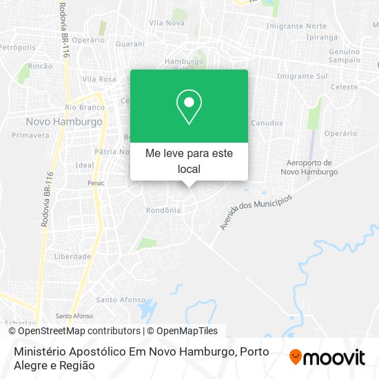 Ministério Apostólico Em Novo Hamburgo mapa
