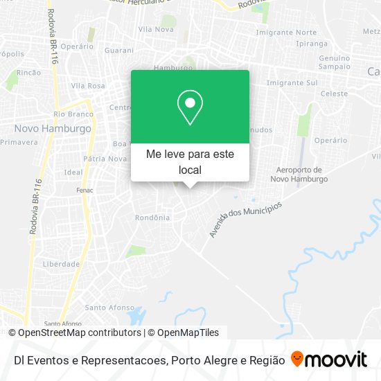 Dl Eventos e Representacoes mapa