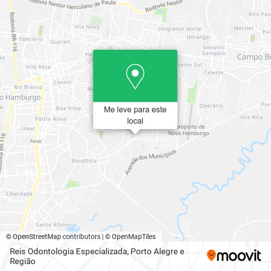 Reis Odontologia Especializada mapa