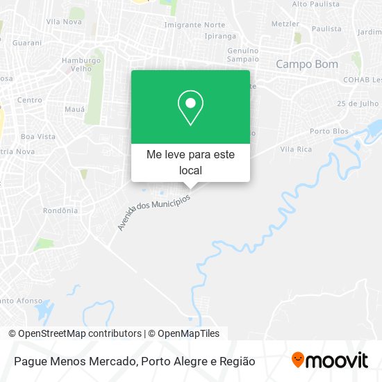 Pague Menos Mercado mapa