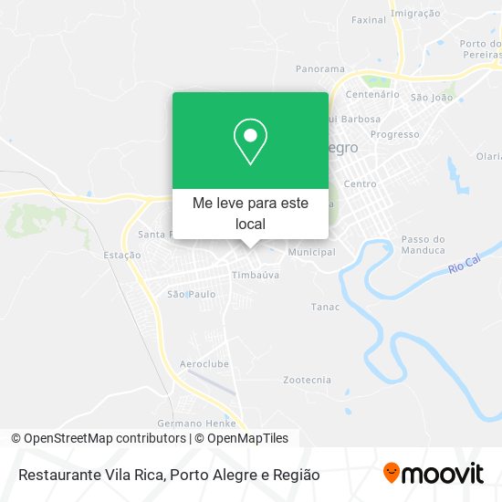Restaurante Vila Rica mapa