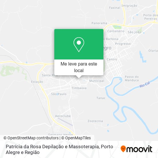 Patrícia da Rosa Depilação e Massoterapia mapa