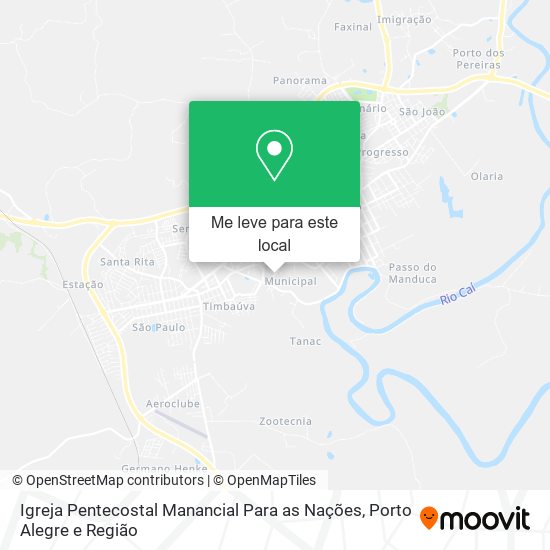 Igreja Pentecostal Manancial Para as Nações mapa