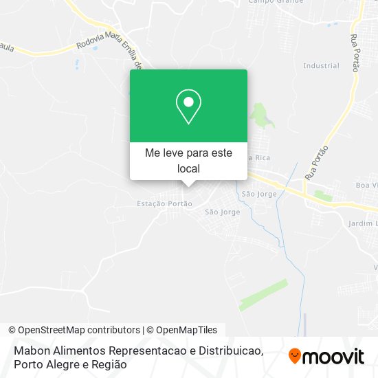 Mabon Alimentos Representacao e Distribuicao mapa