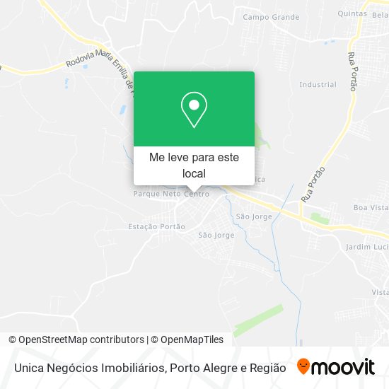 Unica Negócios Imobiliários mapa