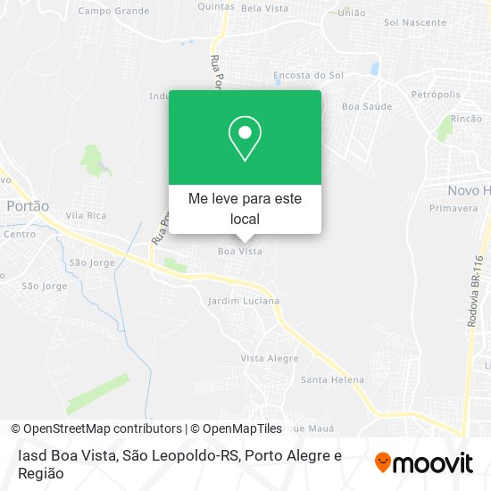 Iasd Boa Vista, São Leopoldo-RS mapa