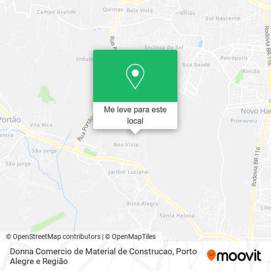 Donna Comercio de Material de Construcao mapa