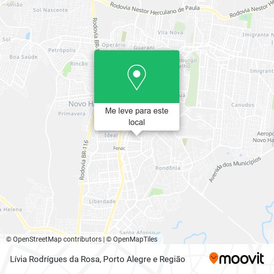Lívia Rodrígues da Rosa mapa