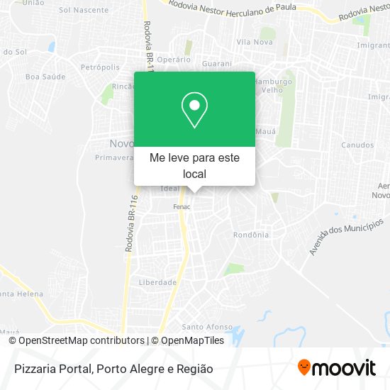 Pizzaria Portal mapa