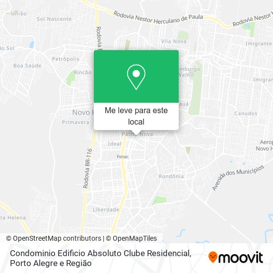 Condominio Edificio Absoluto Clube Residencial mapa