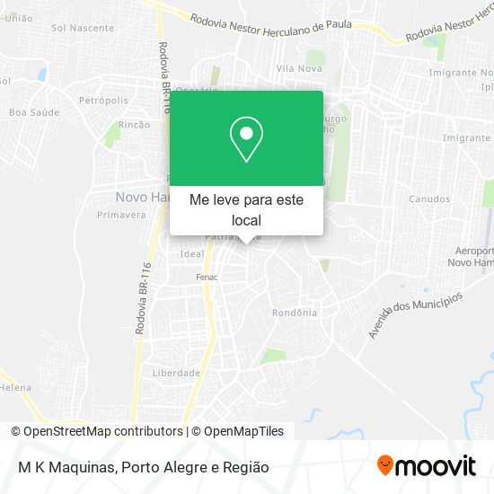 M K Maquinas mapa