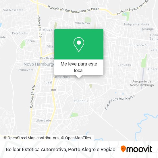 Bellcar Estética Automotiva mapa