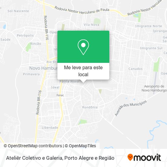 Ateliêr Coletivo e Galeria mapa