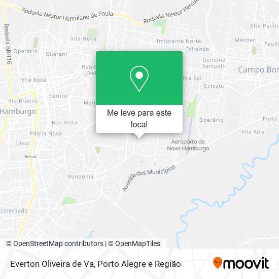 Everton Oliveira de Va mapa