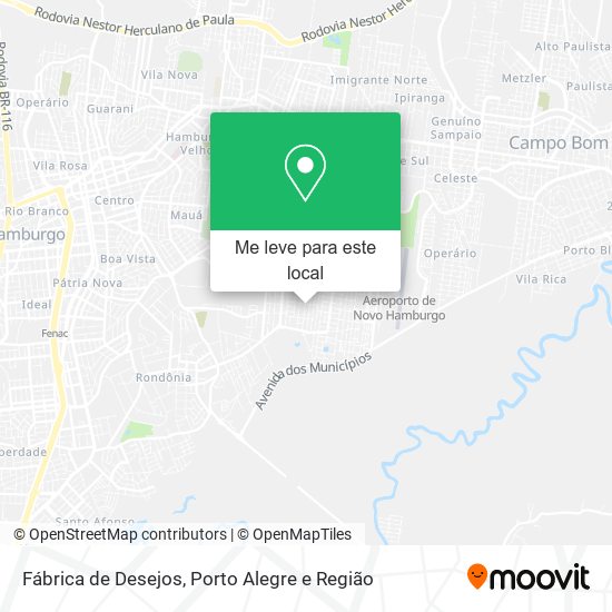 Fábrica de Desejos mapa