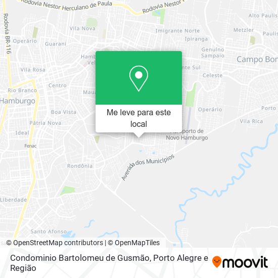 Condominio Bartolomeu de Gusmão mapa
