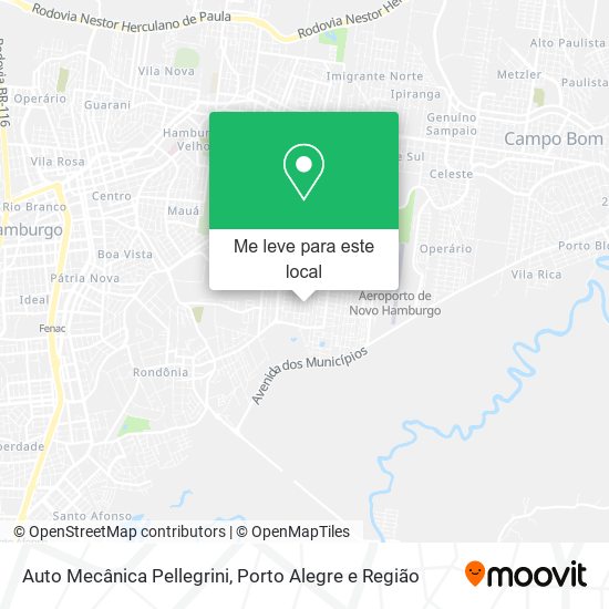 Auto Mecânica Pellegrini mapa