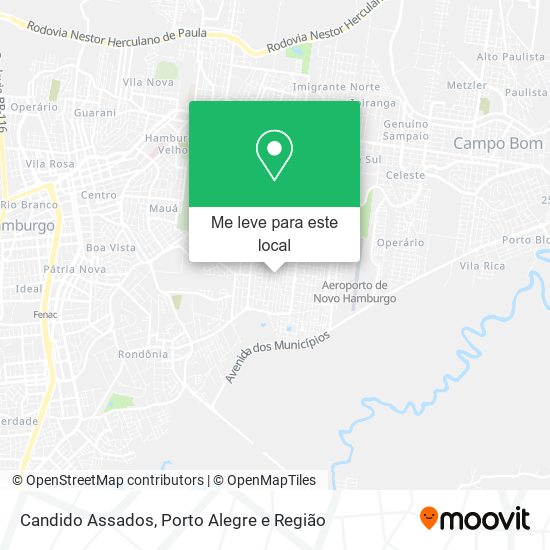 Candido Assados mapa