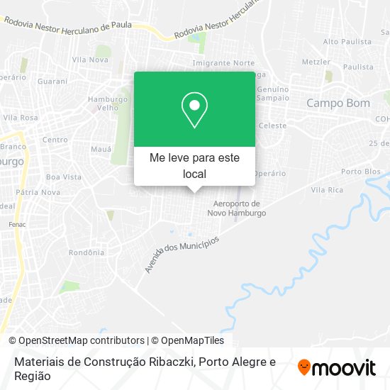 Materiais de Construção Ribaczki mapa