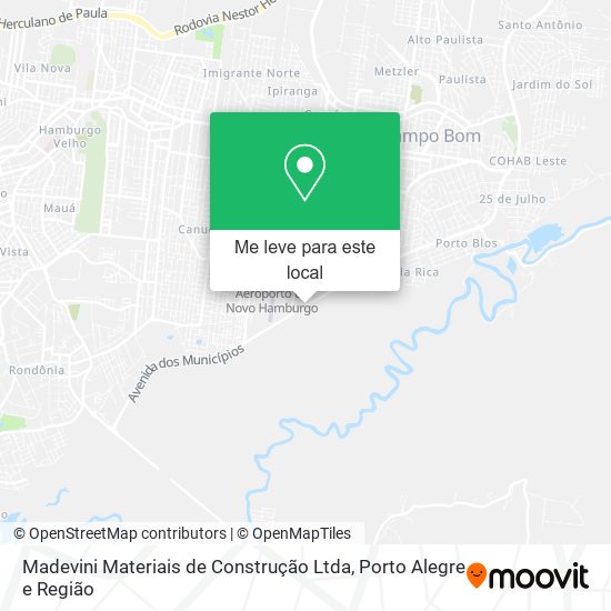Madevini Materiais de Construção Ltda mapa