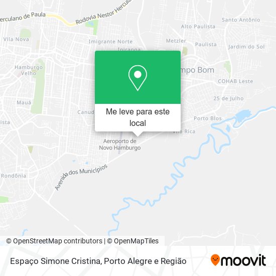 Espaço Simone Cristina mapa