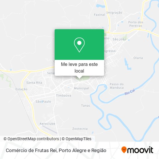 Comércio de Frutas Rei mapa