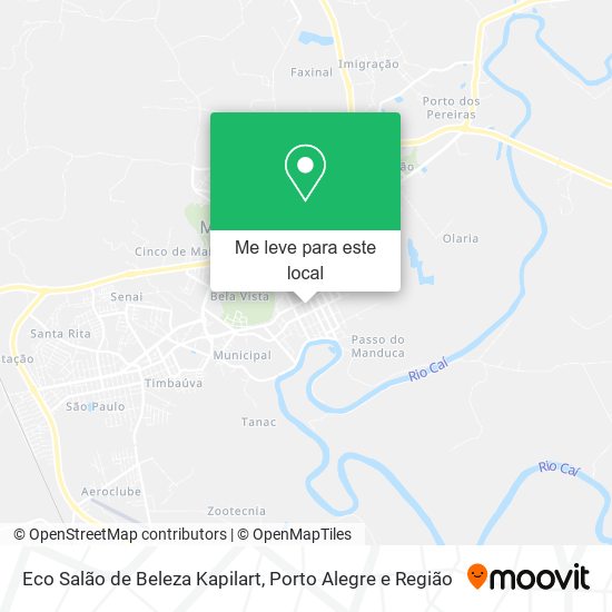Eco Salão de Beleza Kapilart mapa