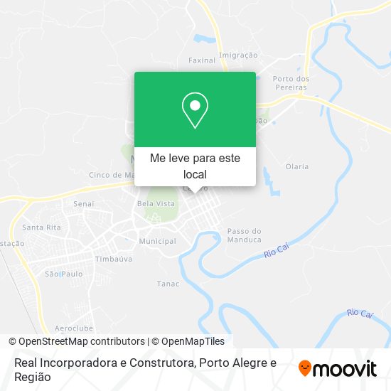 Real Incorporadora e Construtora mapa