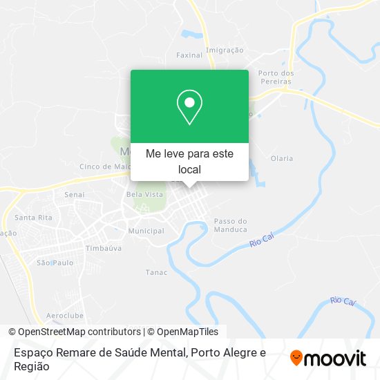 Espaço Remare de Saúde Mental mapa