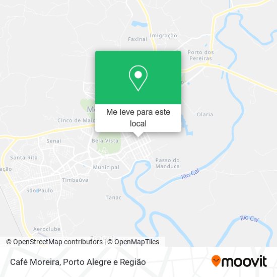 Café Moreira mapa