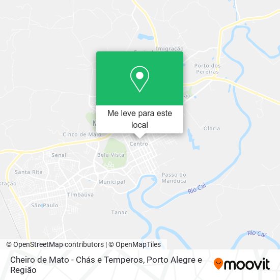 Cheiro de Mato - Chás e Temperos mapa