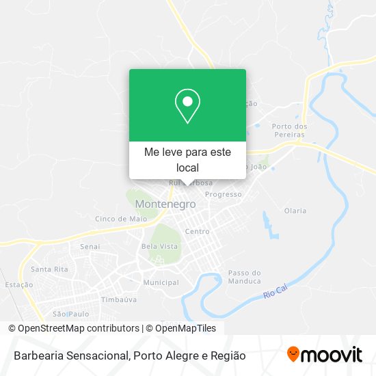 Barbearia Sensacional mapa