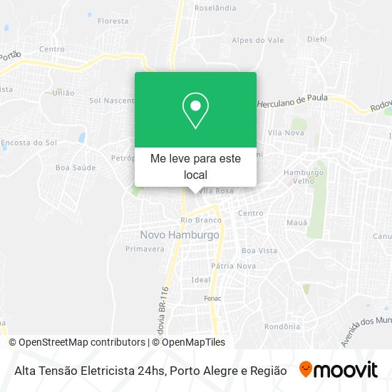 Alta Tensão Eletricista 24hs mapa