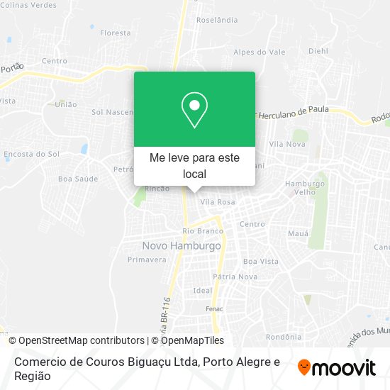Comercio de Couros Biguaçu Ltda mapa