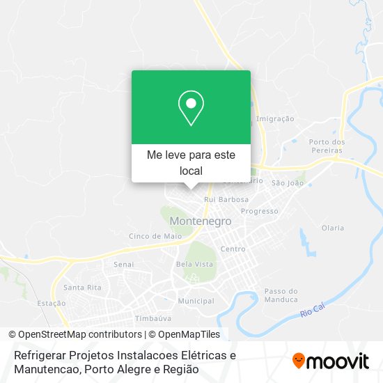 Refrigerar Projetos Instalacoes Elétricas e Manutencao mapa