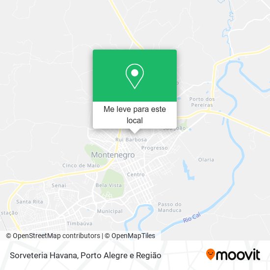 Sorveteria Havana mapa