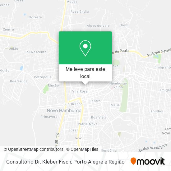 Consultório Dr. Kleber Fisch mapa