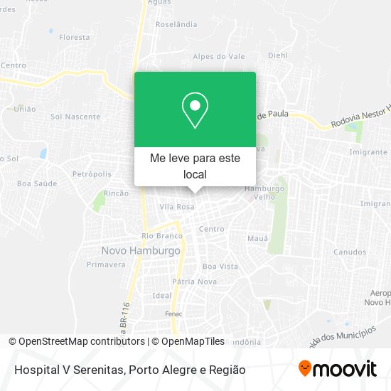 Hospital V Serenitas mapa