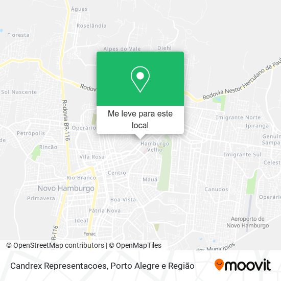 Candrex Representacoes mapa