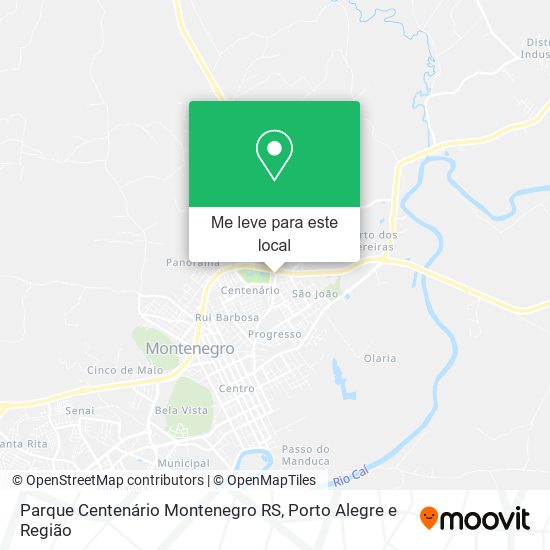 Parque Centenário Montenegro RS mapa