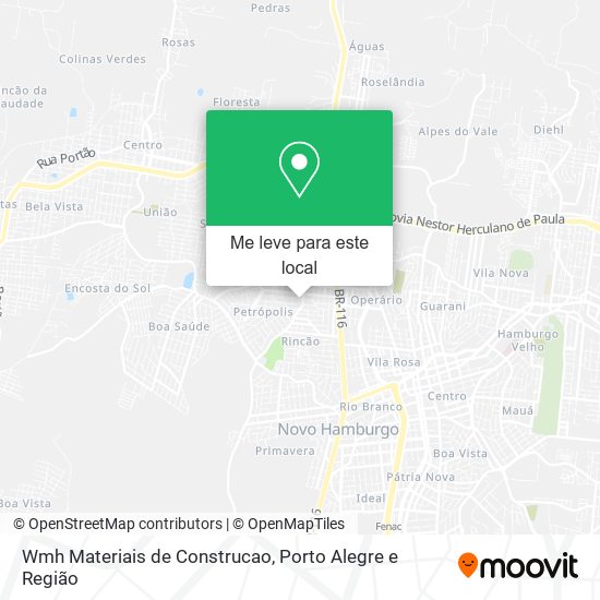 Wmh Materiais de Construcao mapa