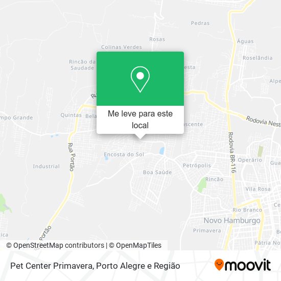 Pet Center Primavera mapa