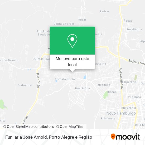 Funilaria José Arnold mapa