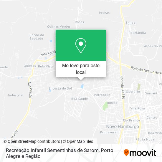 Recreação Infantil Sementinhas de Sarom mapa